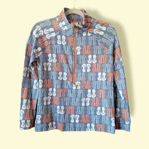 Crown & Ivy‎ Flip Flop Design Casual Cute Jacket Long Sleeves in Size PS